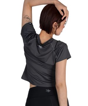 쿨 다이나믹 기능성 티셔츠 우먼 (CHARCOAL)