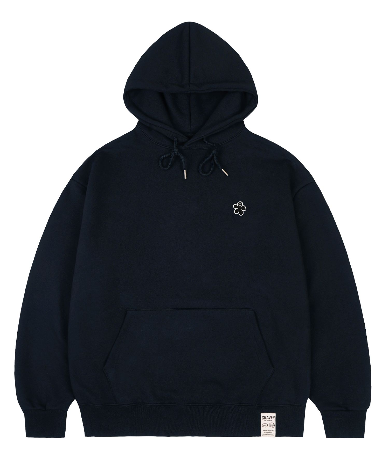 [GRAVER]★BLACK ODD FLOWER EMBROIDERY SWEATSHIRT Designer fashion, Seoul-fully created | W Concept
