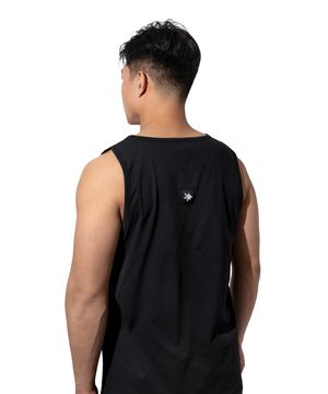 24SS 블랙 테이프 슬리브리스 (BLACK)