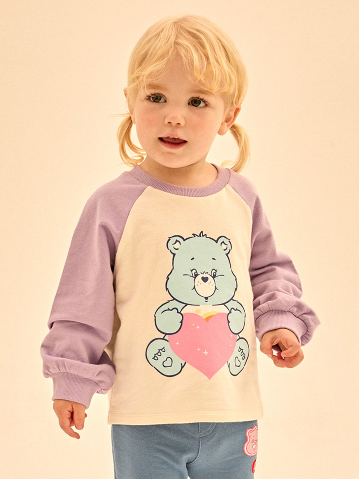 케어베어(CAREBEARS) 위시베어 크롭티셔츠