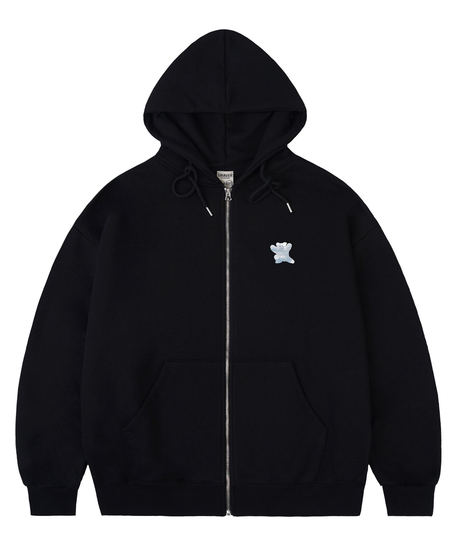 【GRAVER】24SS★ Small Cloud Bear Smile Hoodie MUSINSA | GRAVER [UNISEX] Small Cloud Bear Smile Hoodie_Gray