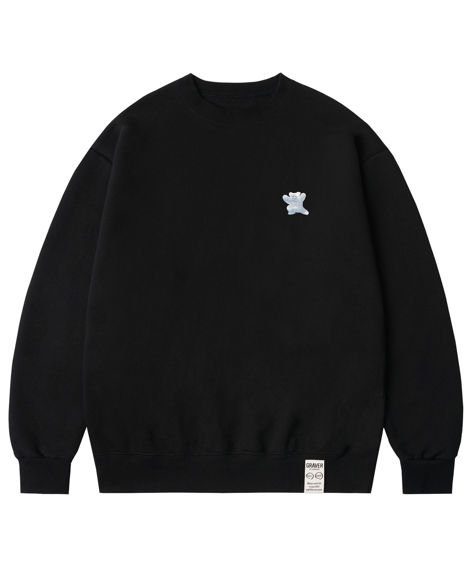 【GRAVER】24SS★ Small Cloud Bear Smile Sweatshirt MUSINSA | GRAVER [UNISEX] Small Cloud Bear Smile
