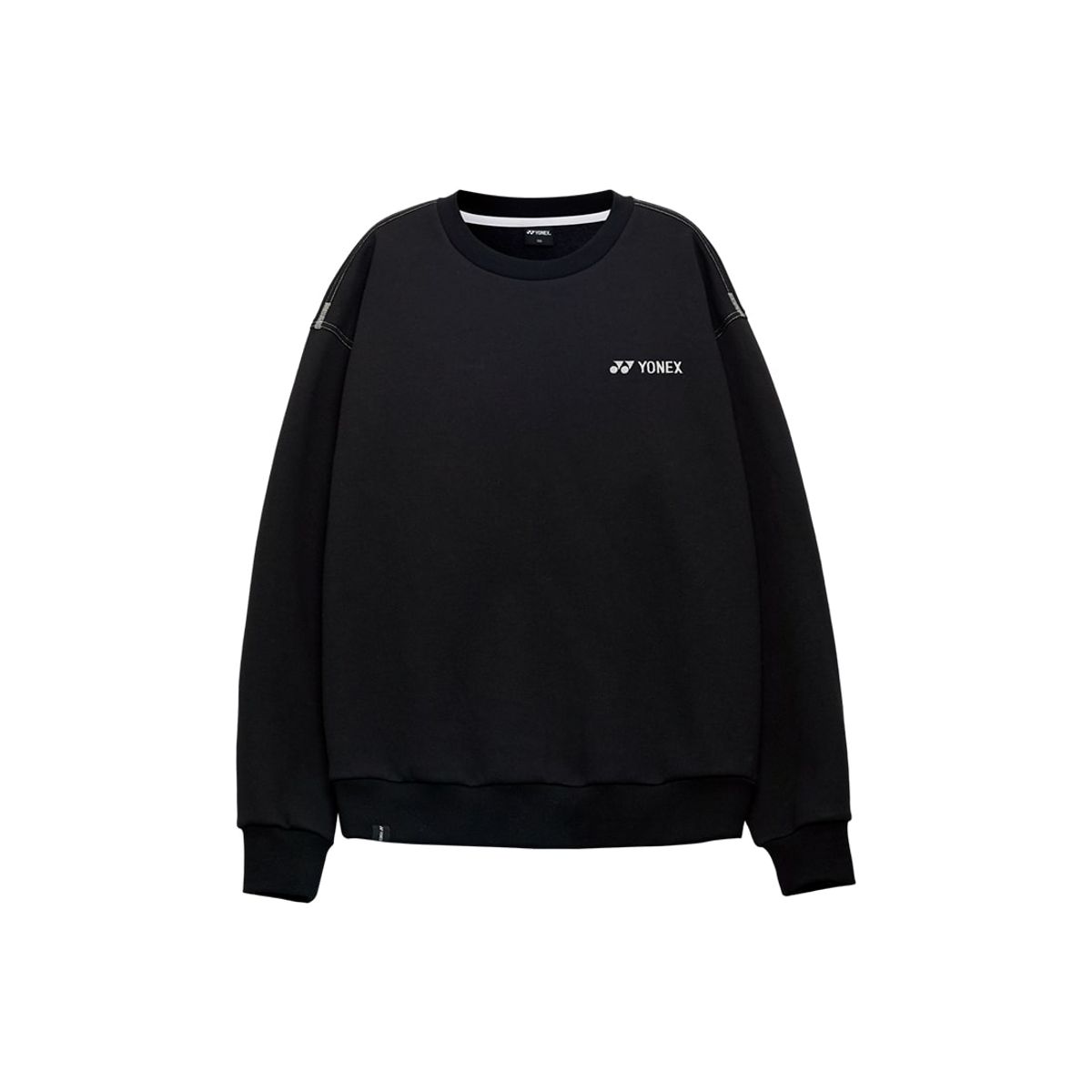 요넥스(YONEX) 243TL002U 블랙/다크 그린 공용 컬러 스티치 맨투맨