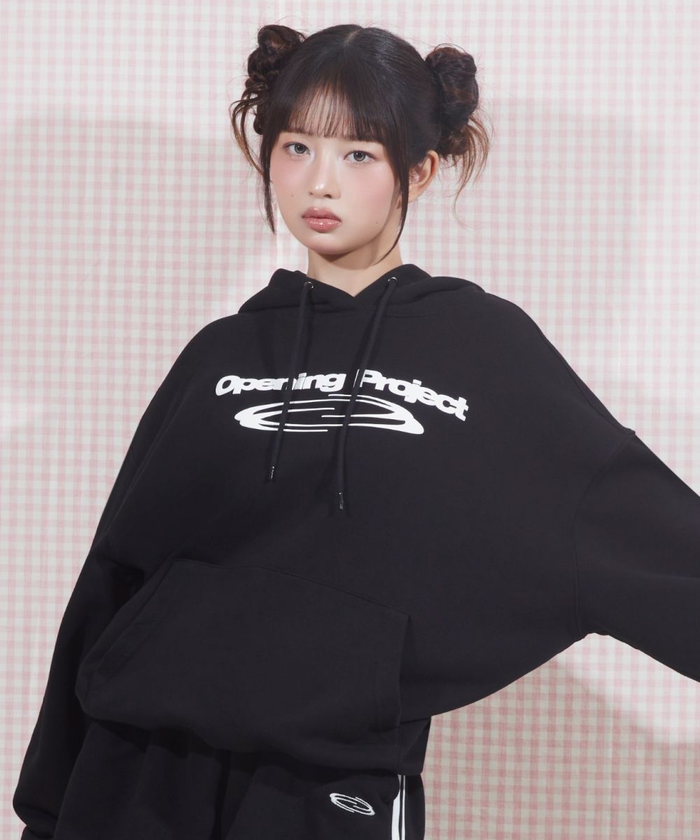 IVEレイ着用★OPENING PROJECT★W Identity Hoodie MUSINSA | OPENING PROJECT Identity Hoodie - Black