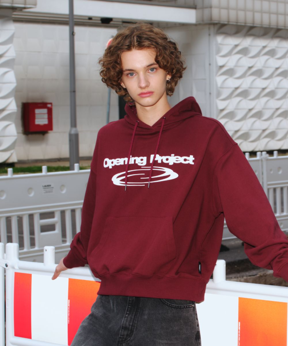 MUSINSA | OPENING PROJECT Identity Hoodie - Burgundy