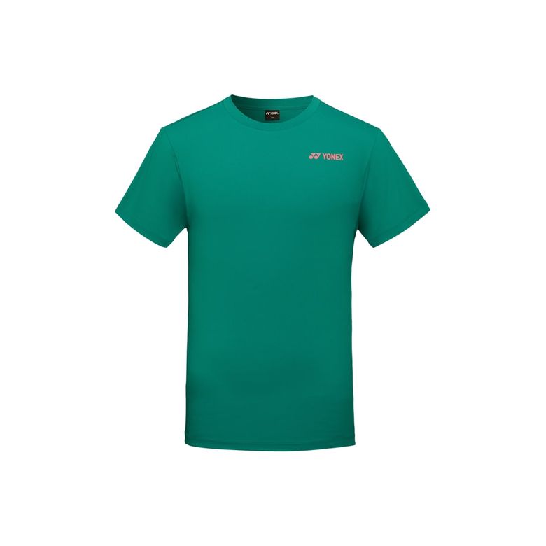249TR007M 멜란지 그린/세이지 그린 남성용 브랜드 로고 반팔 티셔츠