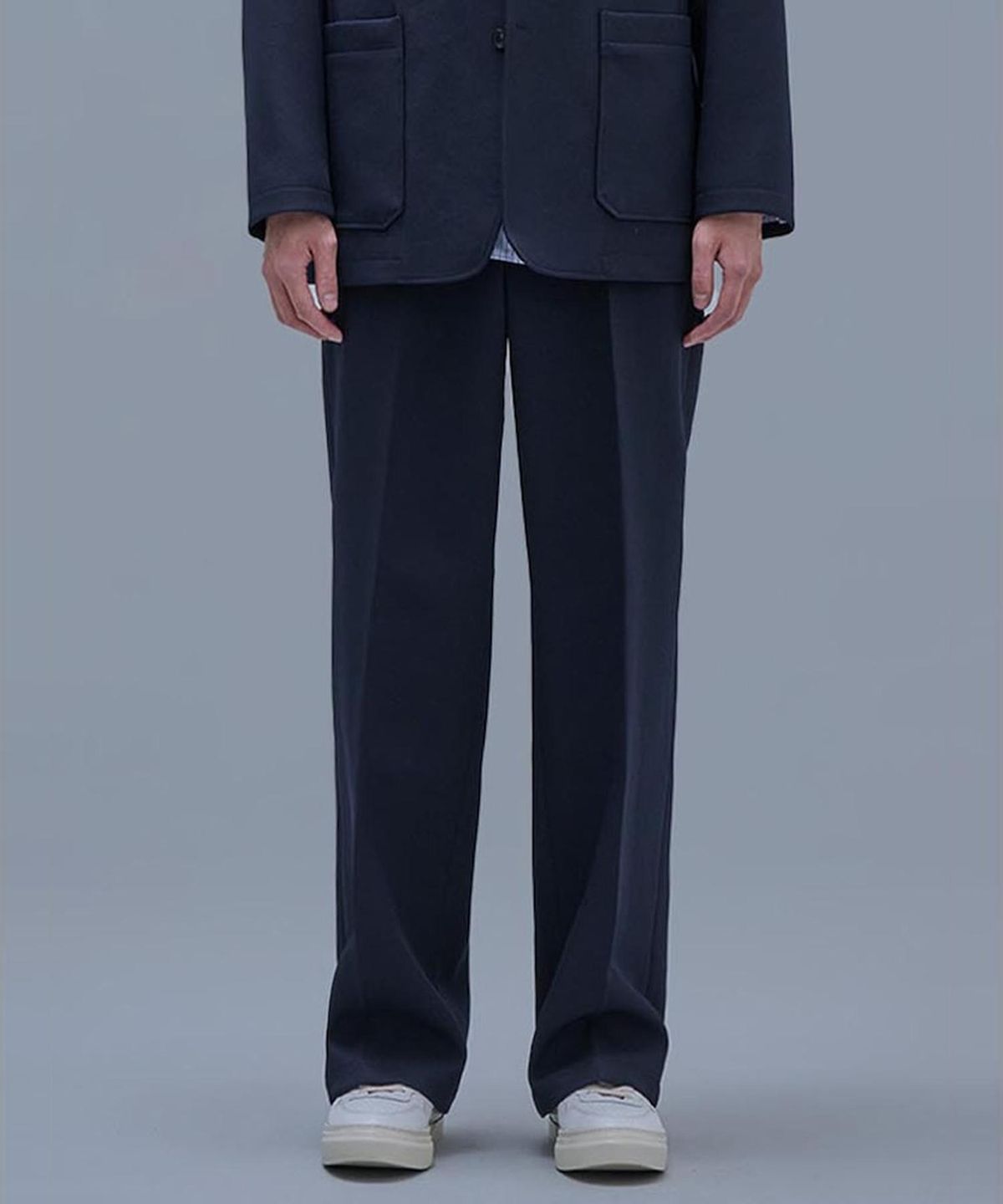 시프트지(SHIFT.G) Wide Fit Slacks Pants (SetUp)  Navy