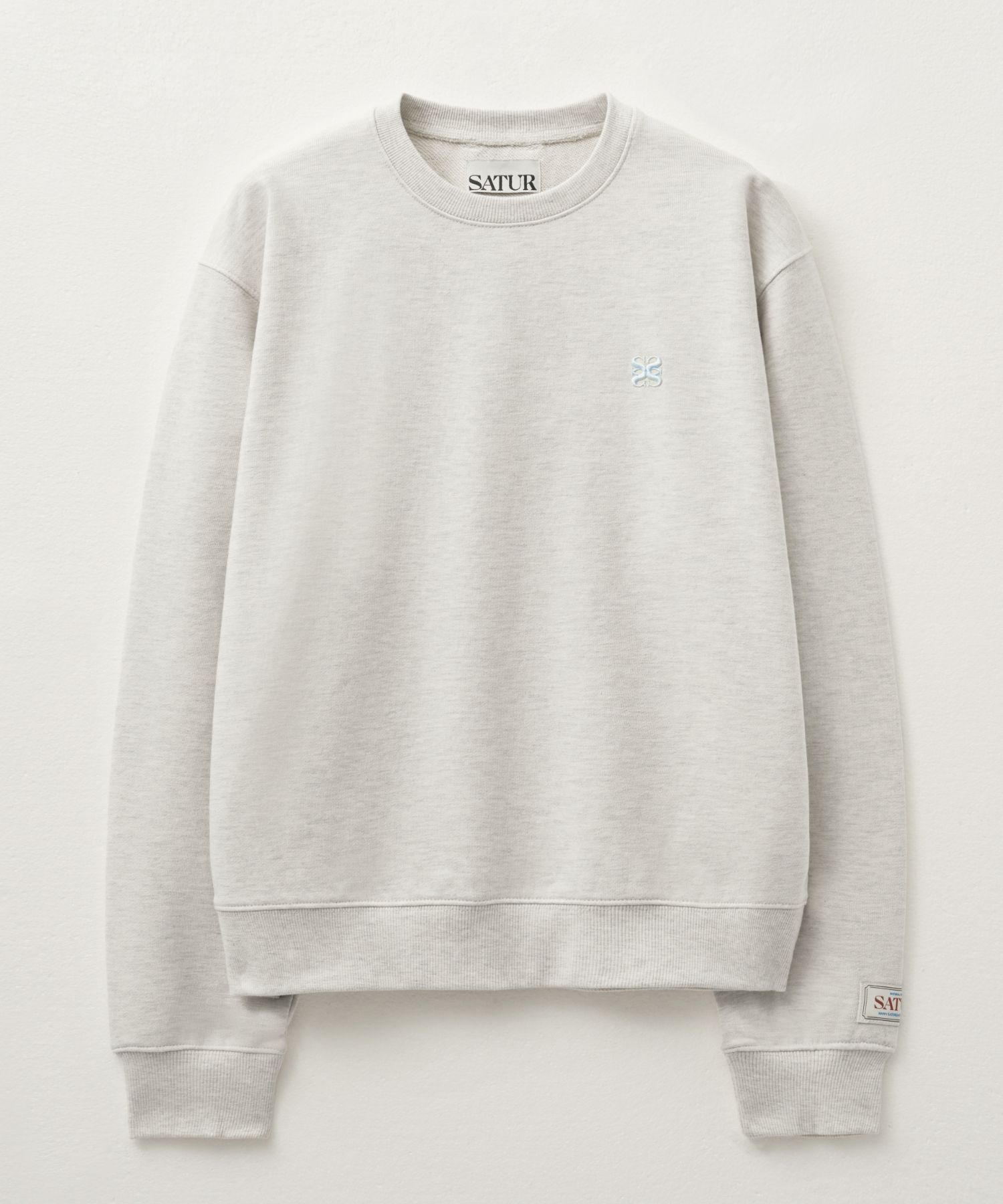 【SATUR】Classic Logo Basic Sweatshirt 6colors MUSINSA | SATUR classic logo sweatshirt classic black