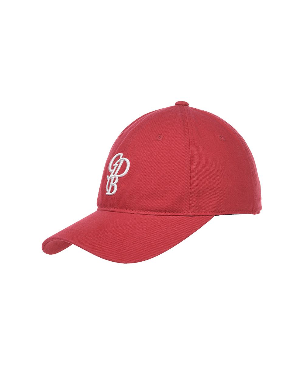 MUSINSA | GRAIN DE BEAUTE SIGNATURE GDB BALL CAP [Red]