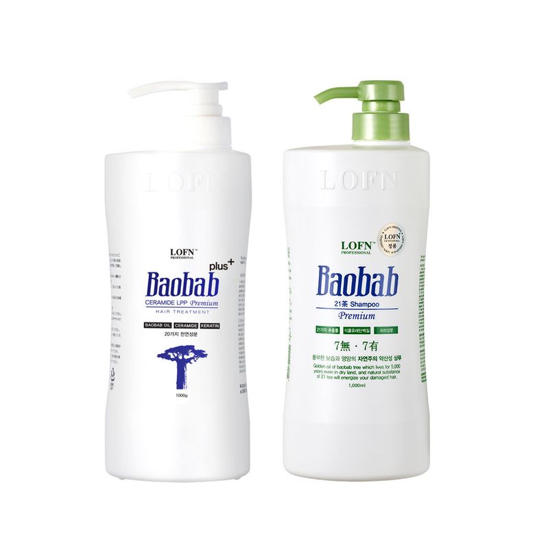 바오밥 LPP 국민 트리트먼트 플러스 1000ml + 건성샴푸 1000ml