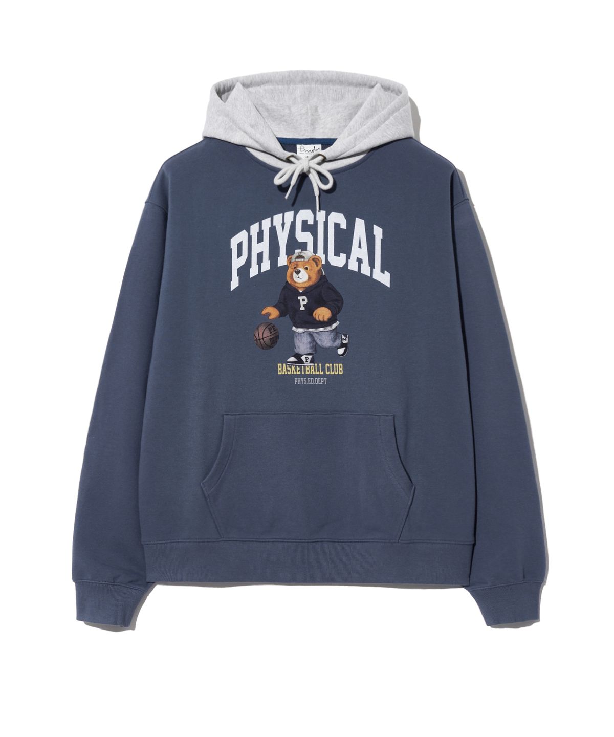 피지컬 디파트먼트(PHYSICAL DEPARTMENT) 베스킷 비기너 베어 후드_빈티지 네이비