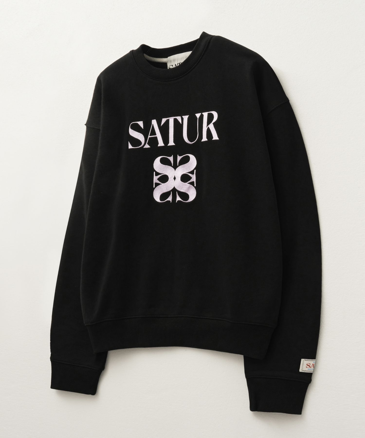 MUSINSA公式 | SATUR クラシックロゴスウェットシャツ ブラックピンク