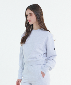 시그니처 스웨트셔츠 우먼_화이트