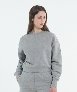 시그니처 스웨트셔츠 우먼_그레이
