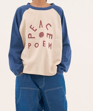 peace 레글런 긴팔티셔츠 베이지