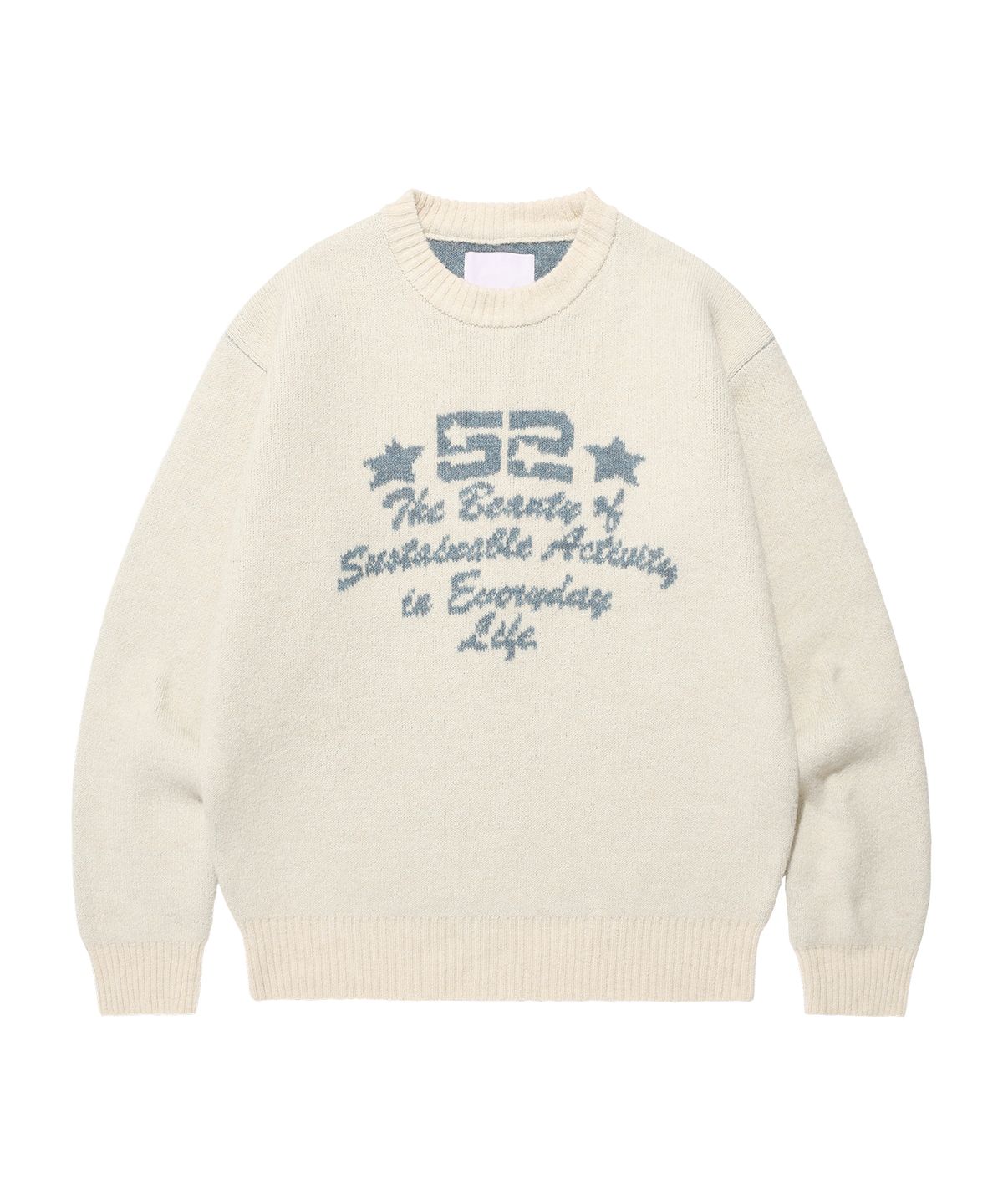 아메스 월드와이드(AMES-WORLDWIDE) 52 JACQUARD SWEATER IVORY(AM2EFUK600A)