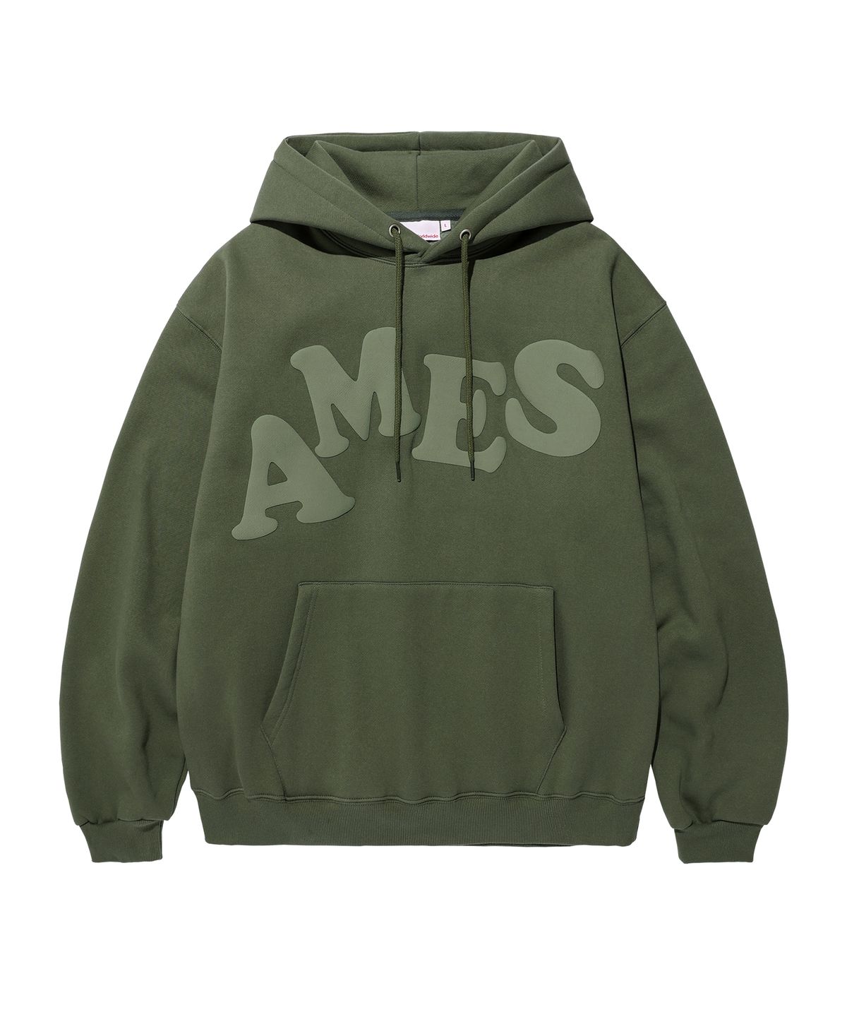 아메스 월드와이드(AMES-WORLDWIDE) BIG TYPO HOODIE KHAKI