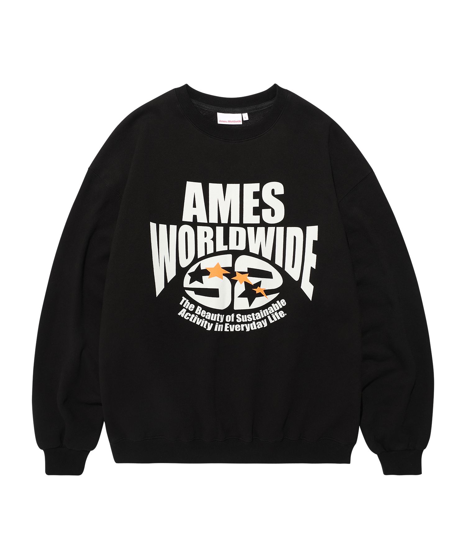 ★AMES-WORLDWIDE★LOGO TYPO GRAPHIC SWEATSHIRT BLACK★正規品 MUSINSA | AMES-WORLDWIDE LOGO TYPO GRAPHIC SWEATSHIRT BLACK