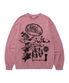 GRAPHIC PIGMENT SWEATSHIRT PINK(AM2EFUM441A)