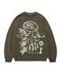 GRAPHIC PIGMENT SWEATSHIRT OLIVE(AM2EFUM441A)