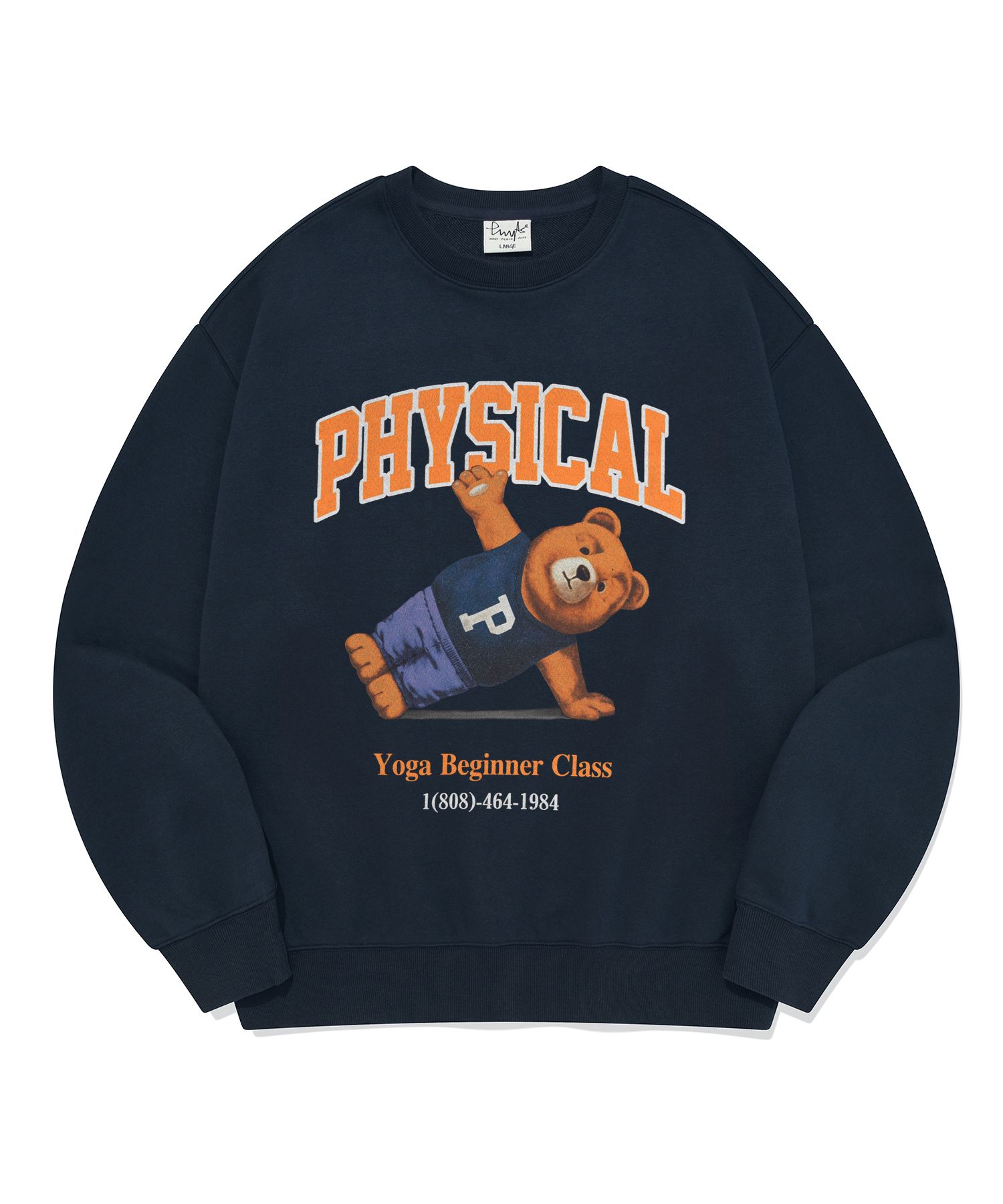 ◆24FW PHYPS YOGA BEAR SWEAT/2色◆ MUSINSA | PHYPS Yoga Bear Sweatshirt_Navy