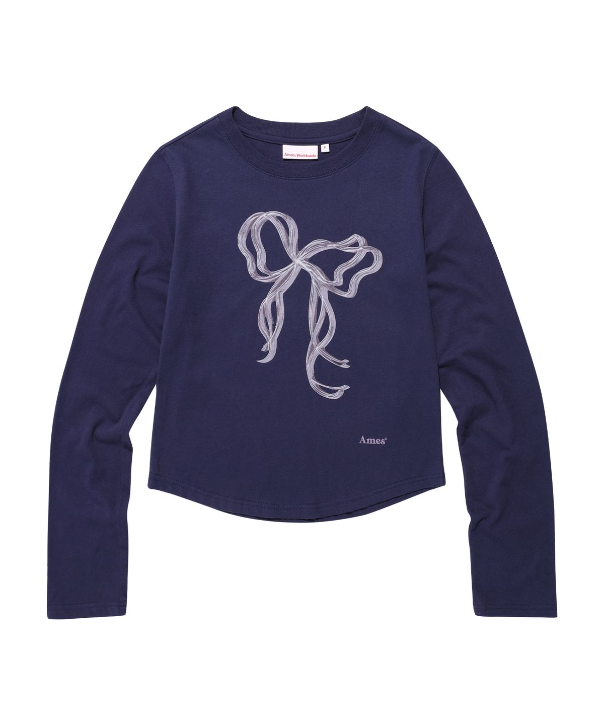 아메스 월드와이드(AMES-WORLDWIDE) RIBBON GRAPHIC LS TEE NAVY