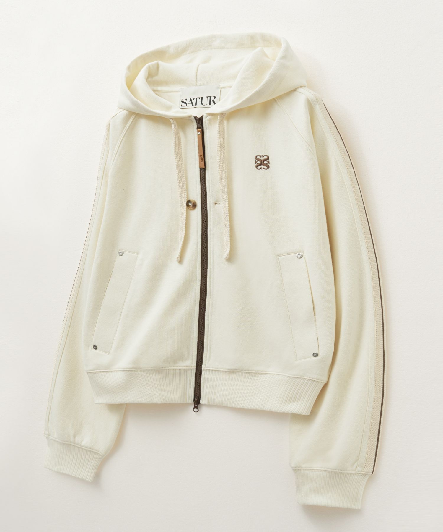 ◆SATUR◆ Lawton All Day Track Zip Up Jacket Resort Cream SA MUSINSA | SATUR Lawton All Day Track Zip-Up Jacket Resort Cream