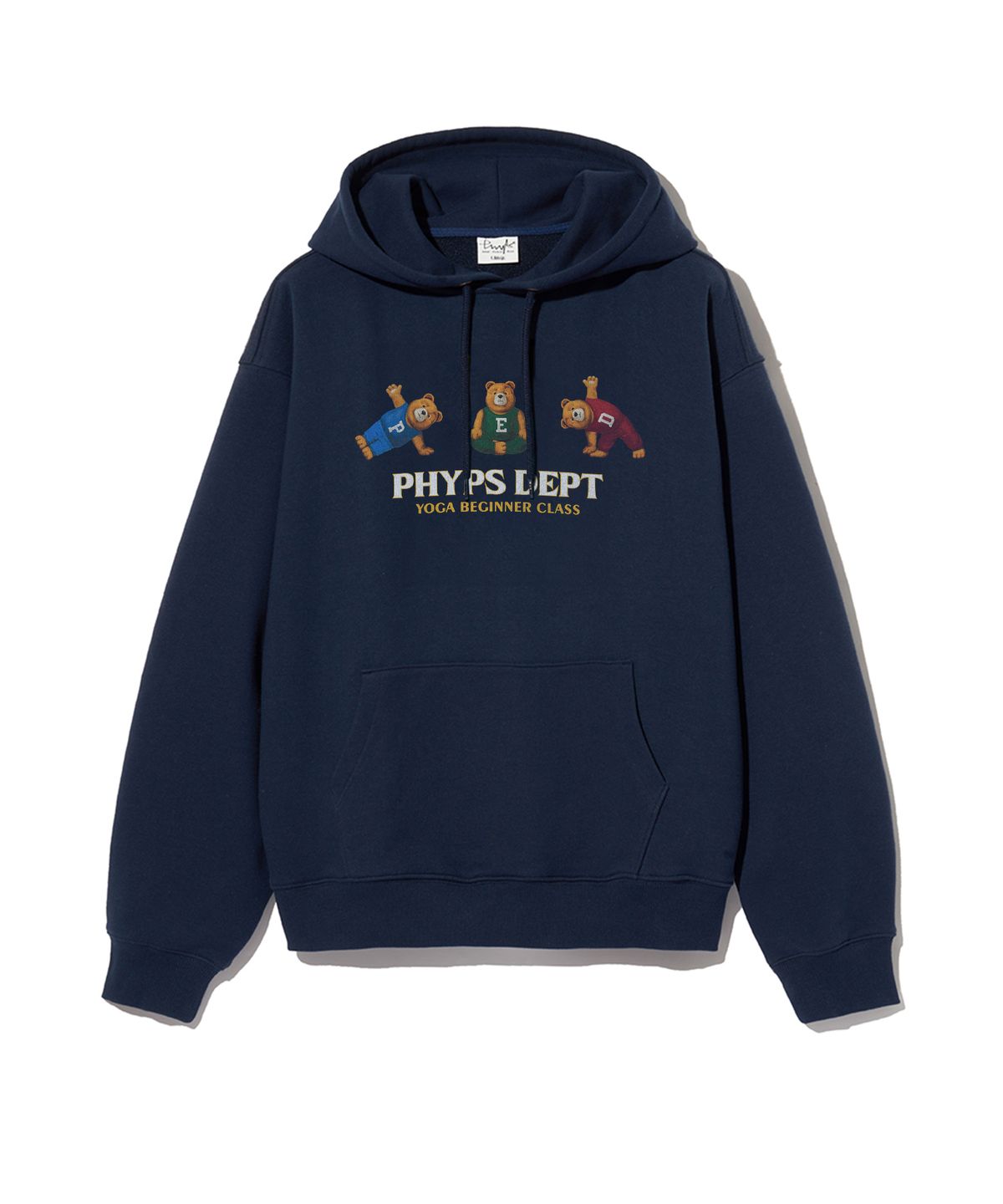 피지컬 디파트먼트(PHYSICAL DEPARTMENT) 요가 베어 트리오 후드_네이비
