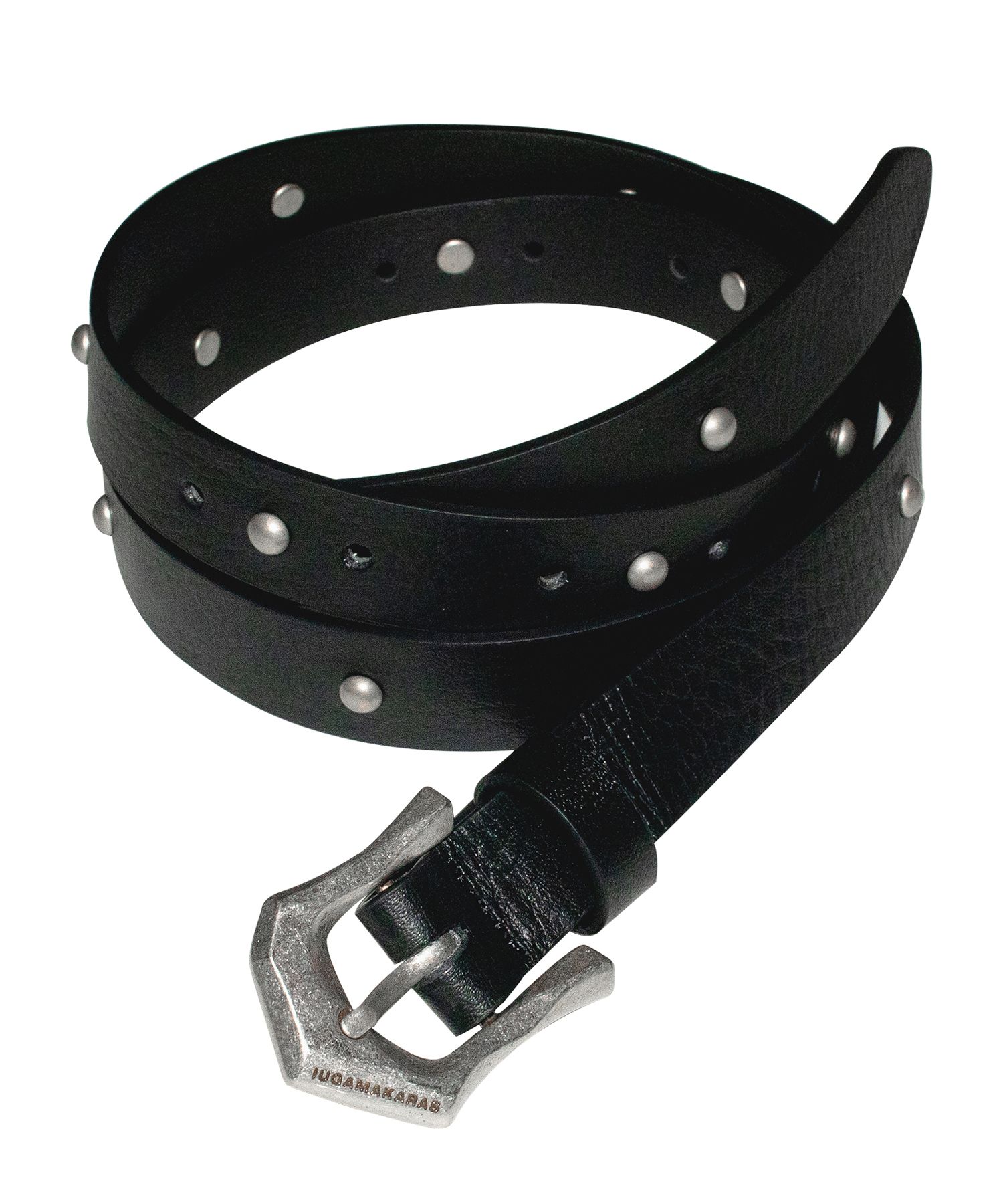 MUSINSA | IUGAMAKARAS Studded Bumpy Buckle Belt (20mm)