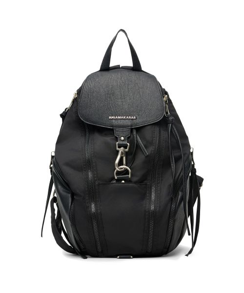 Carabiner Nylon Backpack (Black)
