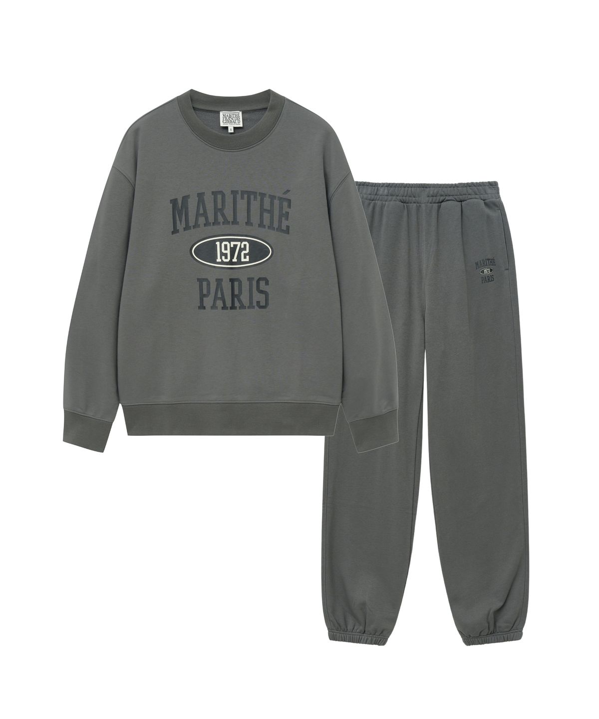 마리떼 프랑소와 저버(MARITHÉ + FRANҪOIS GIRBAUD) MARITHE 1972 SWEAT SET-UP charcoal