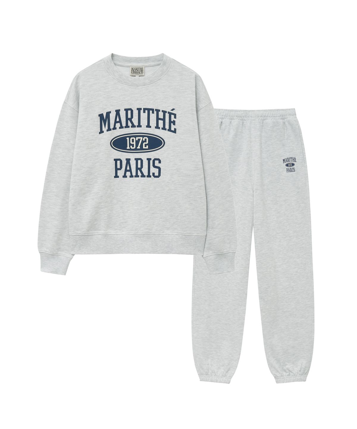 마리떼 프랑소와 저버(MARITHÉ + FRANҪOIS GIRBAUD) MARITHE 1972 SWEAT SET-UP light heather gray