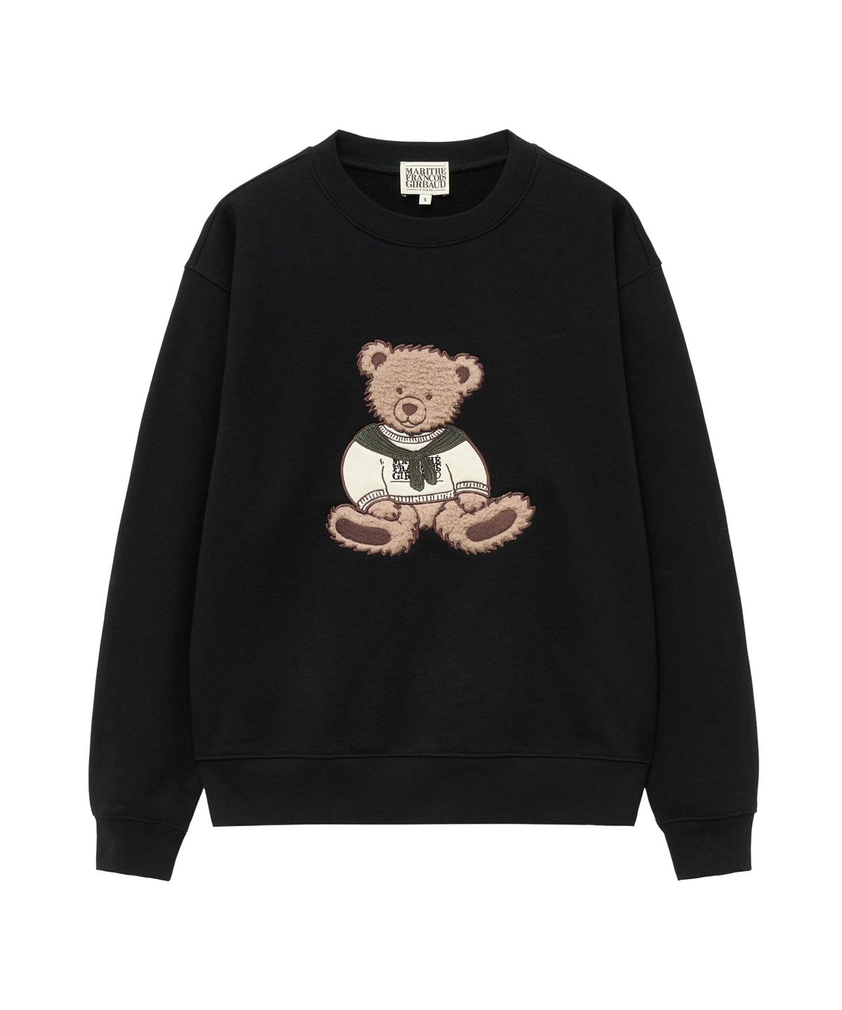 마리떼 프랑소와 저버(MARITHÉ + FRANҪOIS GIRBAUD) BOUCLE DOODLE BEAR SWEATSHIRT black
