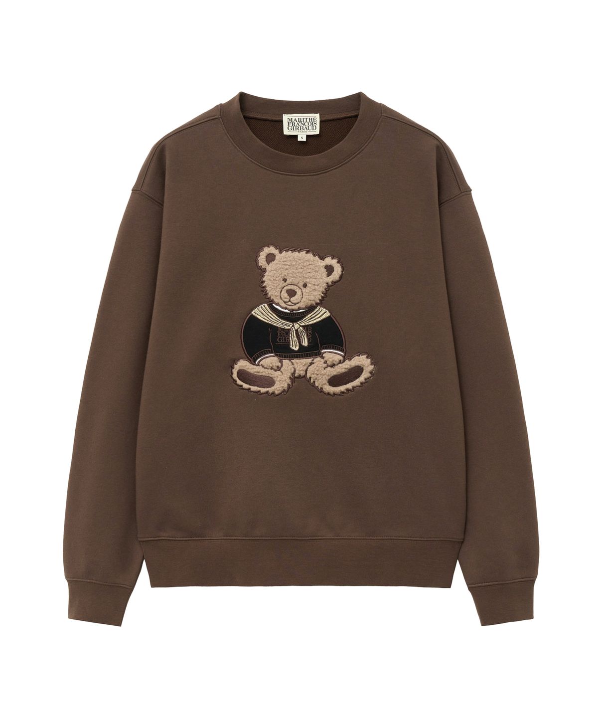 마리떼 프랑소와 저버(MARITHÉ + FRANҪOIS GIRBAUD) BOUCLE DOODLE BEAR SWEATSHIRT dark brown