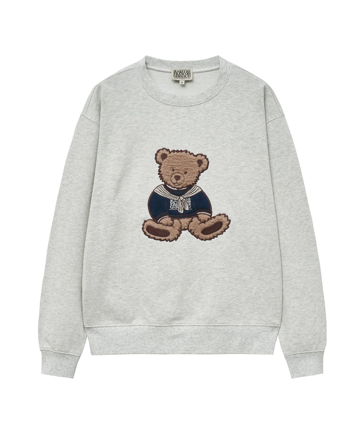 마리떼 프랑소와 저버(MARITHÉ + FRANҪOIS GIRBAUD) BOUCLE DOODLE BEAR SWEATSHIRT light heather gray