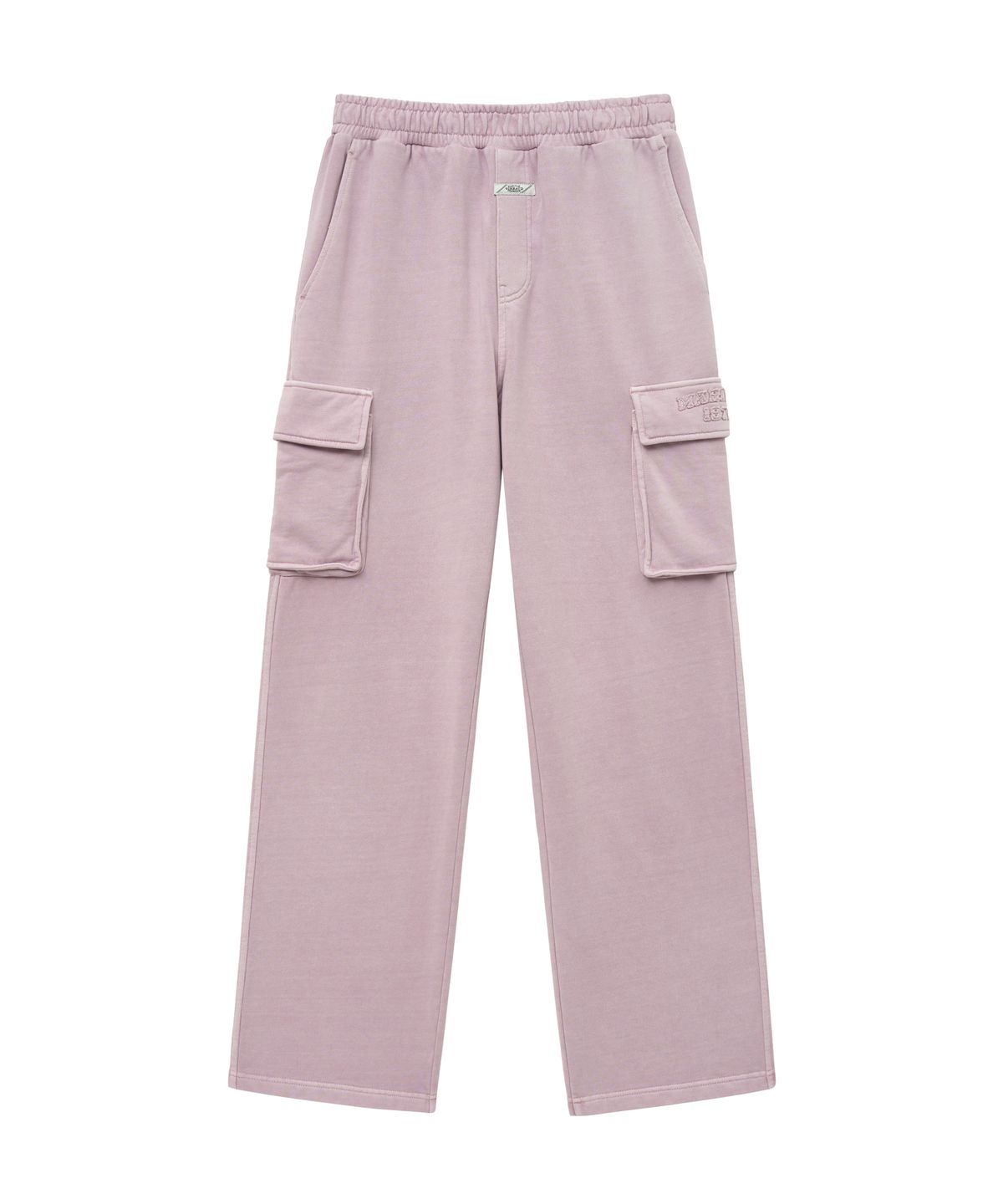 마리떼 프랑소와 저버(MARITHÉ + FRANҪOIS GIRBAUD) VINTAGE DYEING APPILQUE LOGO CARGO SWEATPANTS dark pink