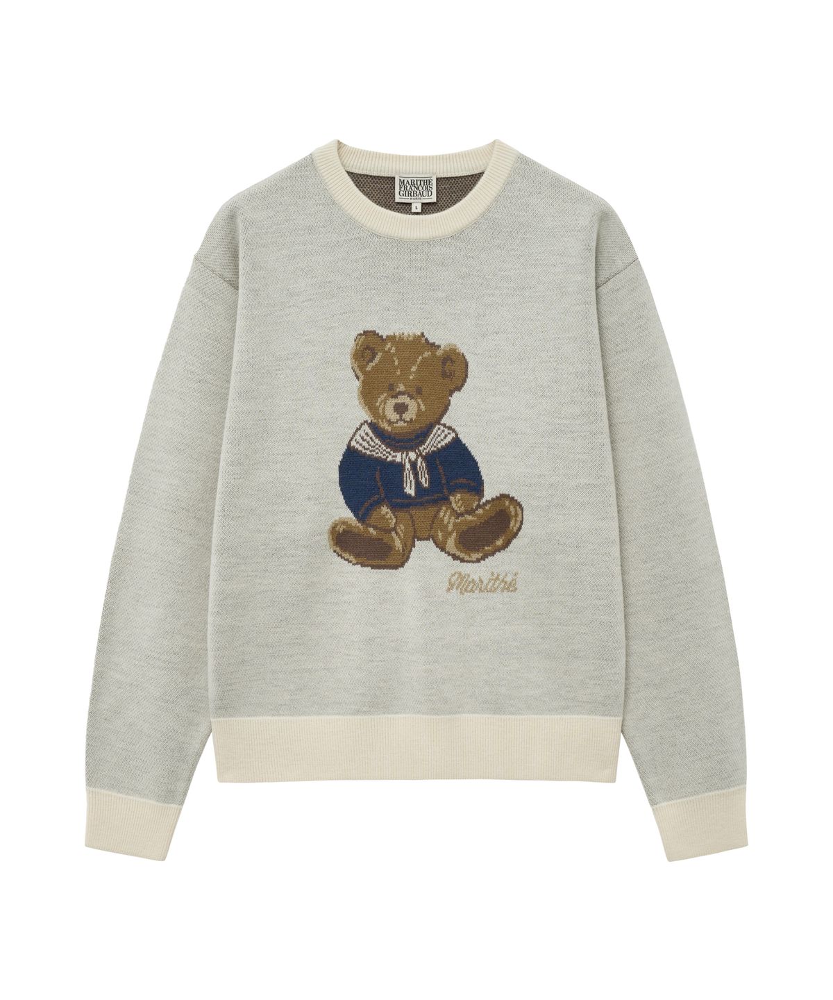 마리떼 프랑소와 저버(MARITHÉ + FRANҪOIS GIRBAUD) DOODLE BEAR SWEATER ivory