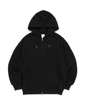 베이직 집업 후드 (블랙)