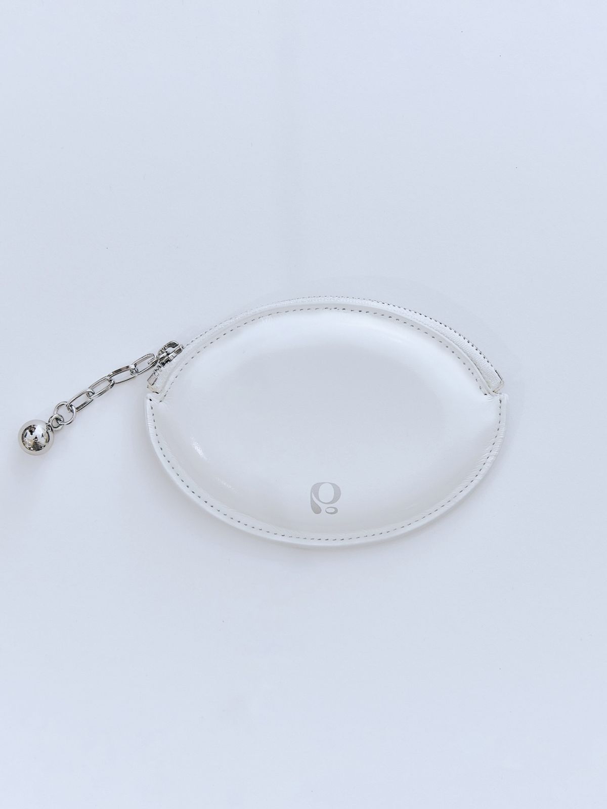 포이에(POIE) ball chain egg card wallet (white)