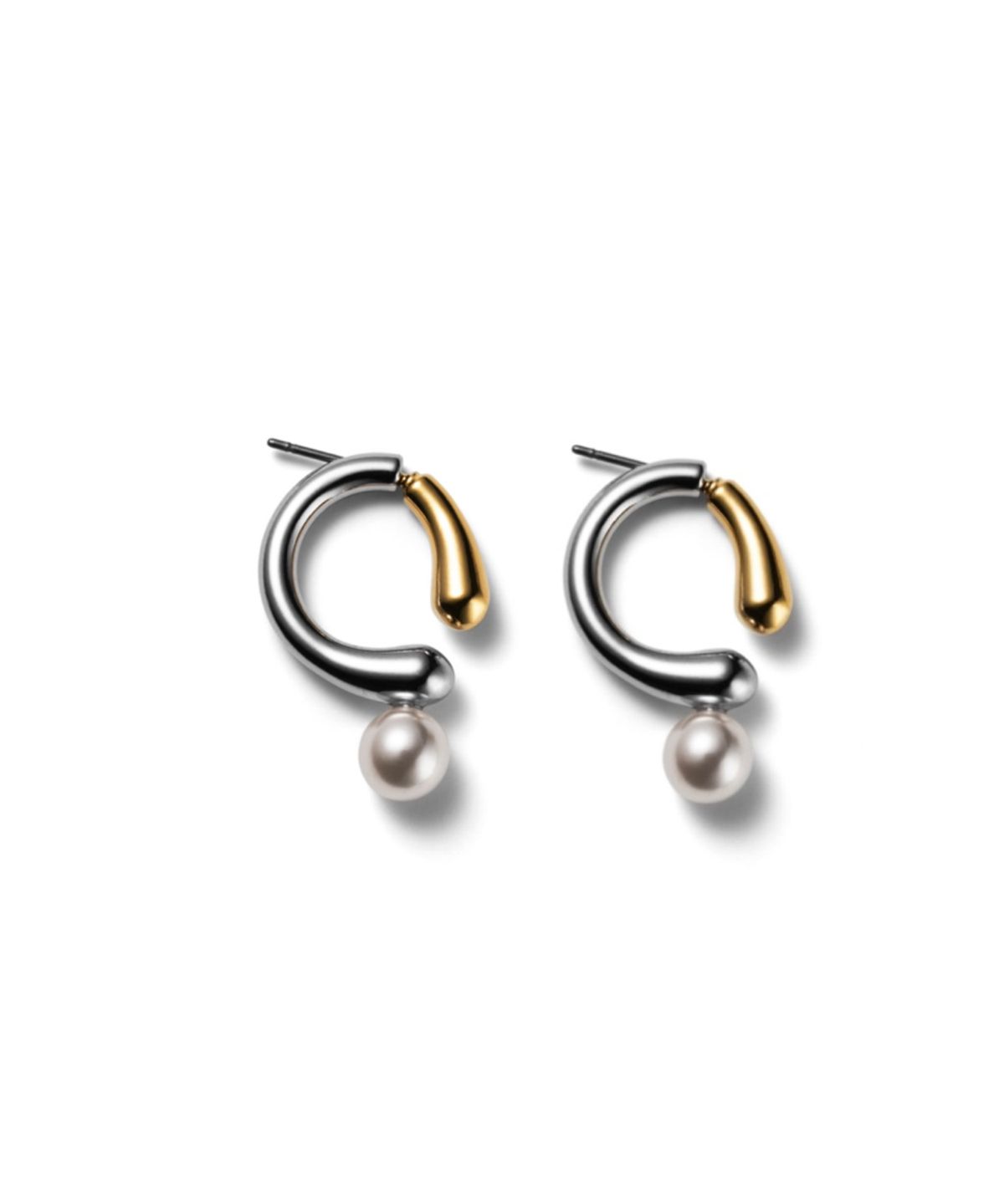 쿠도스(KUDOS) Two-Tone Pearl Earrings
