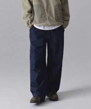 [시티 레저] 벨티드 데님 파라슈트 팬츠 [미디엄 인디고]