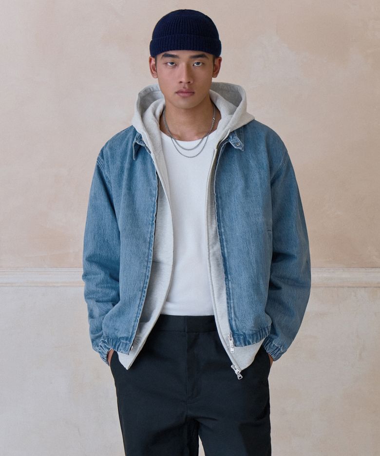 데님 스윙탑 블루종 재킷 [라이트 인디고]