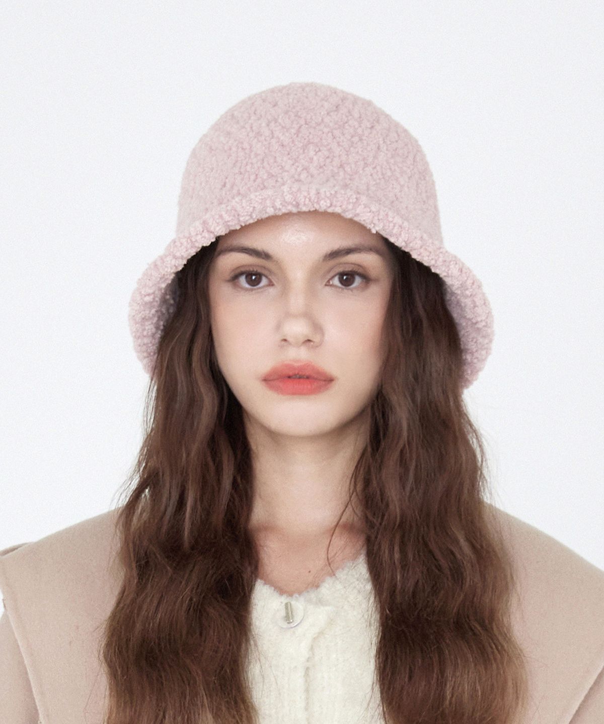 유룩(ULUK) 써클장식 버블 부클 버킷햇_Pink