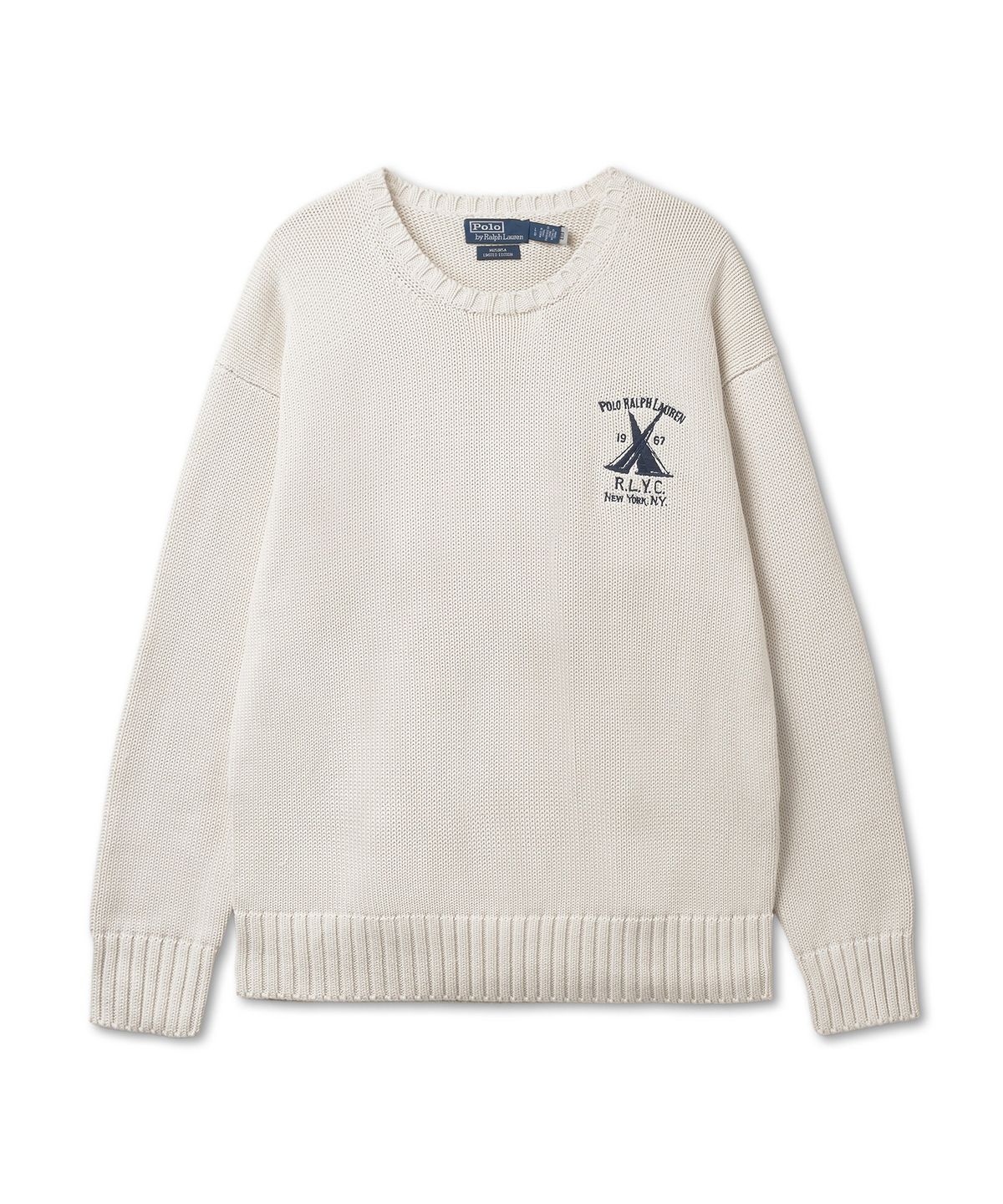 폴로 랄프 로렌(POLO RALPH LAUREN) [YACHT CLUB]코튼 롱슬리브 풀오버-내추럴101
