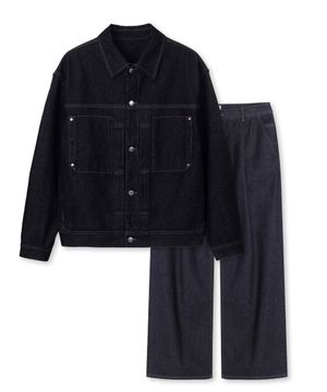 [SET]로우데님트러커 셋업