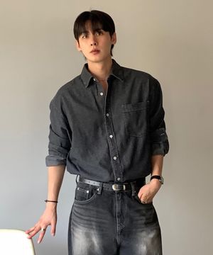 [올데이]데님오버핏셔츠 - 3color