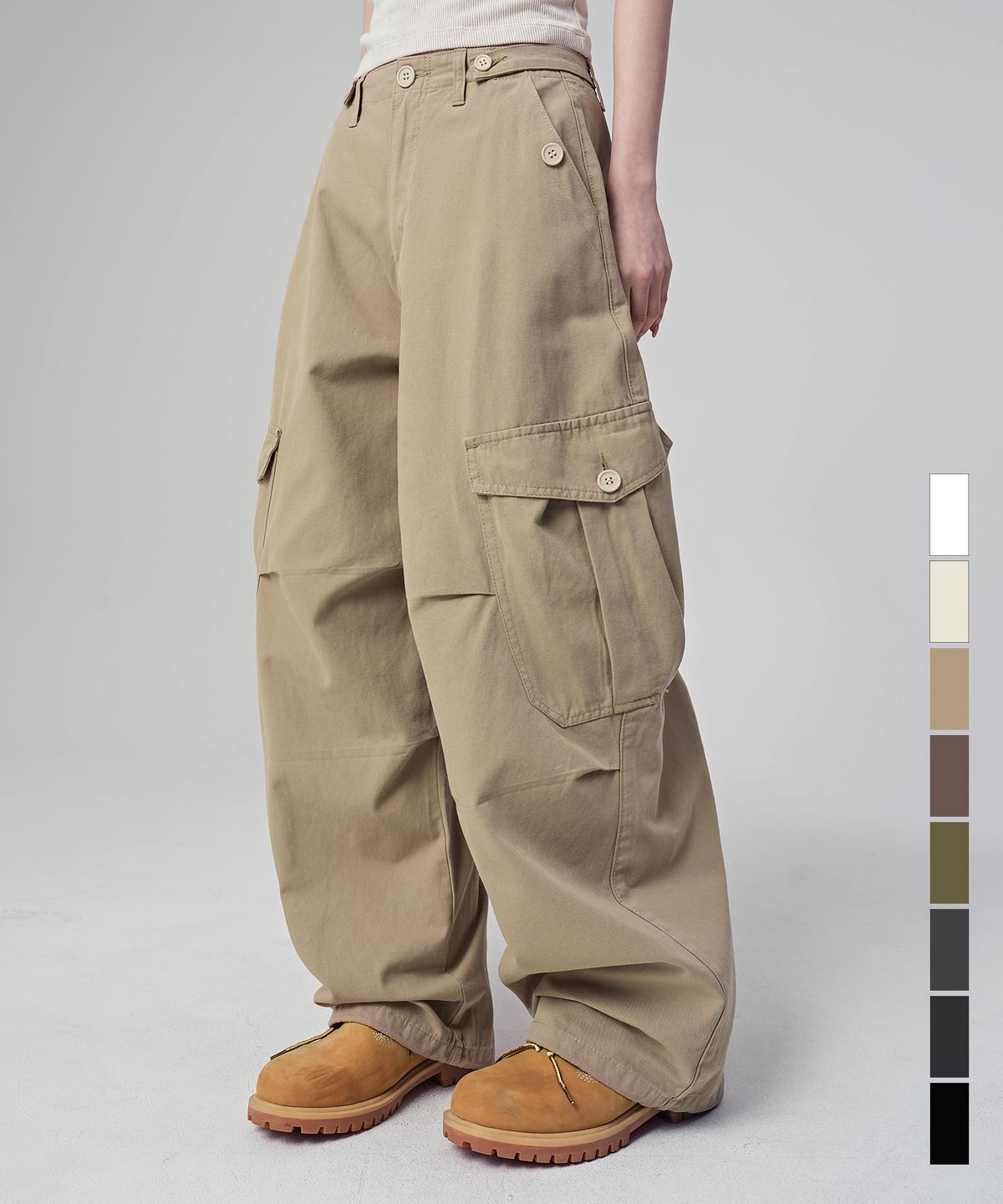 어반드레스(AVANDRESS) Enter Wide Cargo Cotton Pants - 8COL