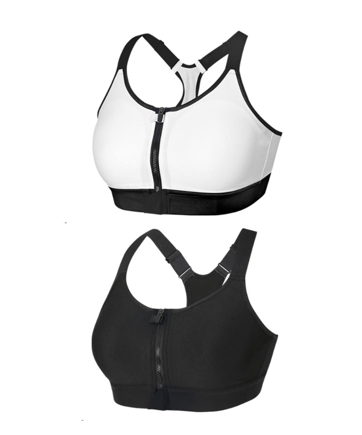 컴포트랩(COMFORTLAB) 하이서포트 집업 스포츠브라 2PACK