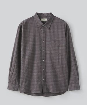 카일리 체크 셔츠 (레드 빈)