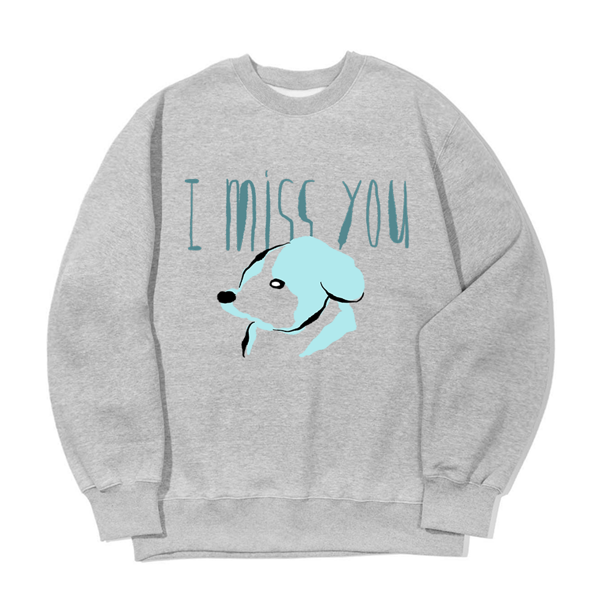 어썸어스(AWESOMEUS) I MISS U MINT PUPPY SWEAT SHIRTS_3 COLOR